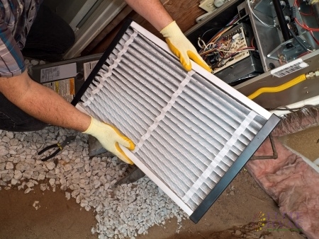 Checking the Air Filter as Part of Home Heater Maintenance